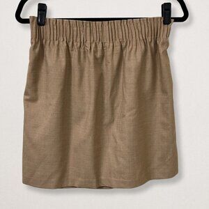J.Crew Wool Blend A‑Line Skirt Beige Tan Size 8 Lined Classic Workwear